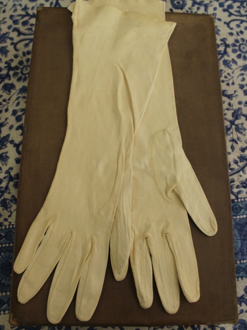 Vintage Elbow Length Kidskin Gloves